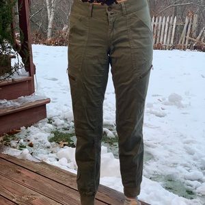 Forest green cargo pants